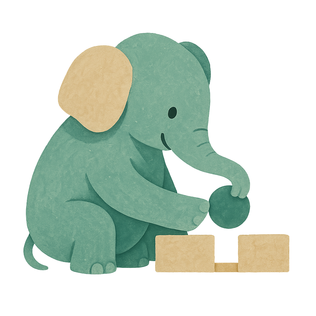 The Phayan elephant slotting a small jade tile into the gap between two oat tiles
